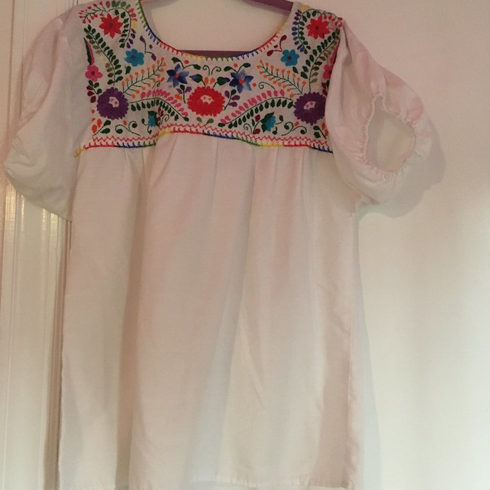 Puebla embroidered blouse